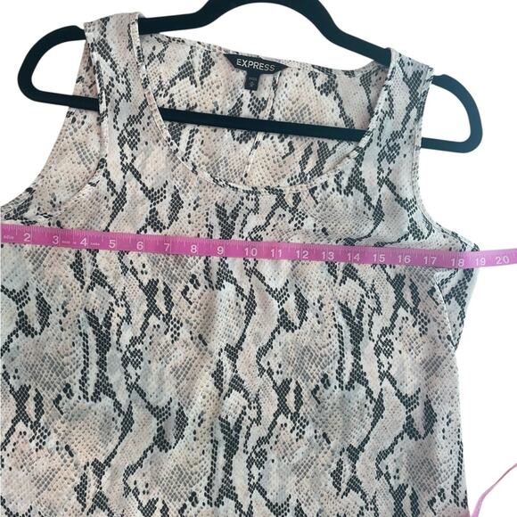 Express Snakeskin Print Tank M – Sleeveless Scoop Neck, EUC - Picture 5 of 7